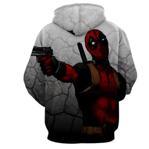 Gray Guns Deadpool Hoodie