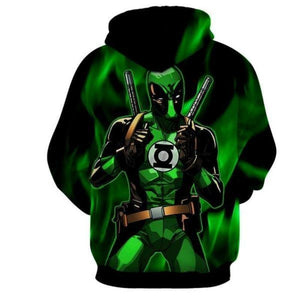 Green Lantern Deadpool Hoodie