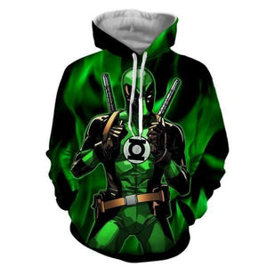 Green Lantern Deadpool Hoodie