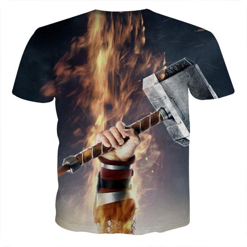 Hammer-Up Thor 3D Printed Thor T-shirt