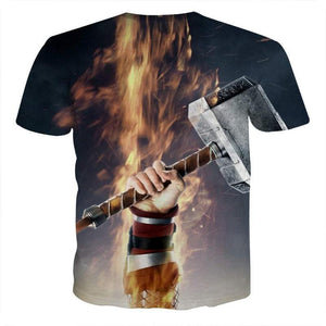 Hammer-Up Thor 3D Printed Thor T-shirt