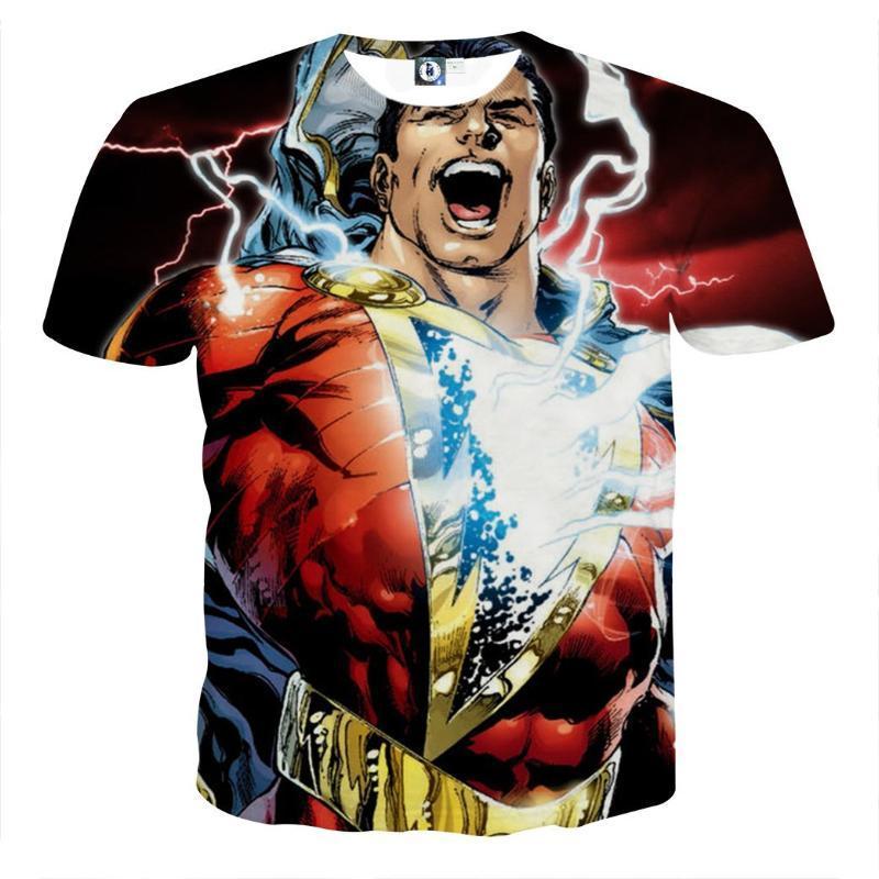 Happy 3D Printed Shazam T Shirt