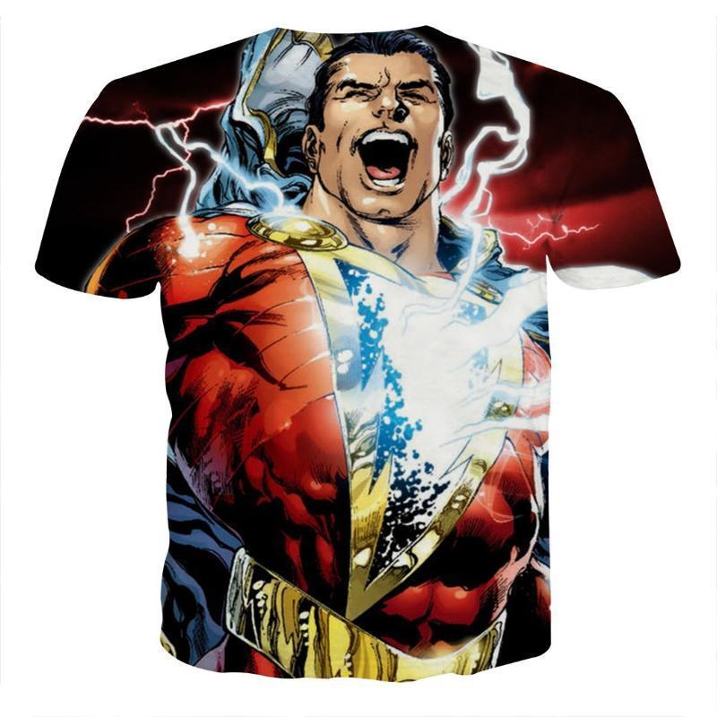 Happy 3D Printed Shazam T Shirt