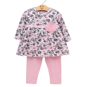 2 Piece Floral Baby Girl Dress