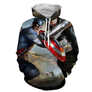 Captain America Intrinsic 3D Printed Captain America Hoodie