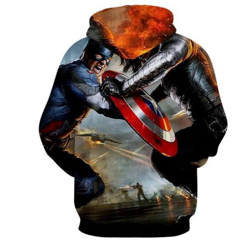 Captain America Intrinsic 3D Printed Captain America Hoodie