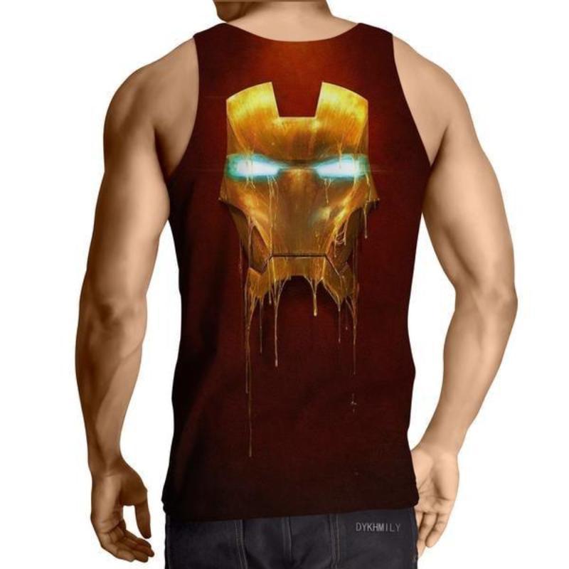 Iron Man 3D Printed Bleed Goodness Iron Man Tank Top