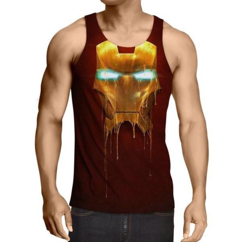 Iron Man 3D Printed Bleed Goodness Iron Man Tank Top