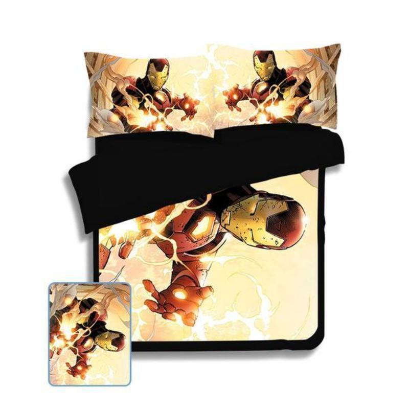 Iron Man Action Battle Iron Man Bed Set