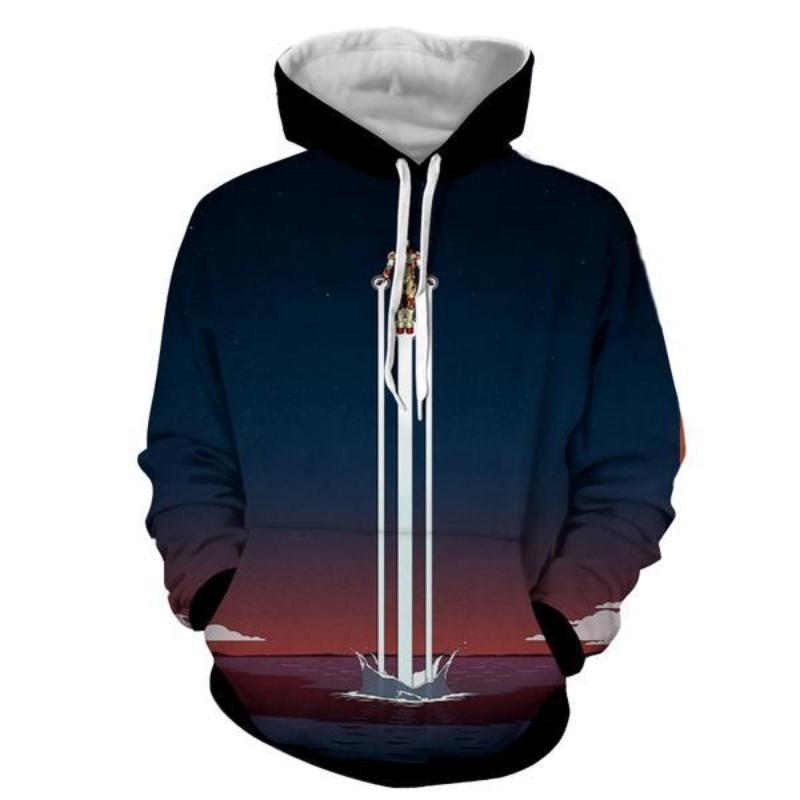 Iron Man Blue 3D Printed Iron Man Hoodie