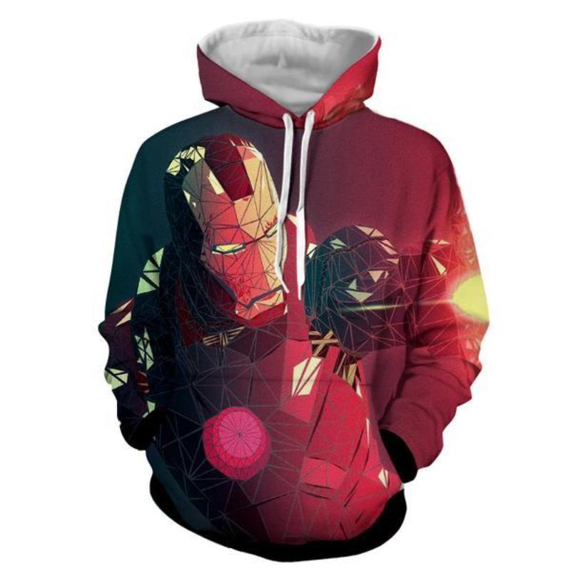 Iron Man Hoodie Red 3D Printed Iron Man Hoodie