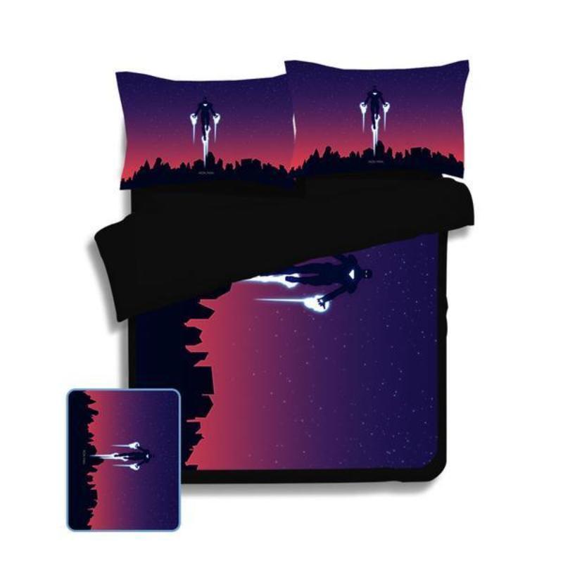Iron Man Night Style Iron Man Bed Set