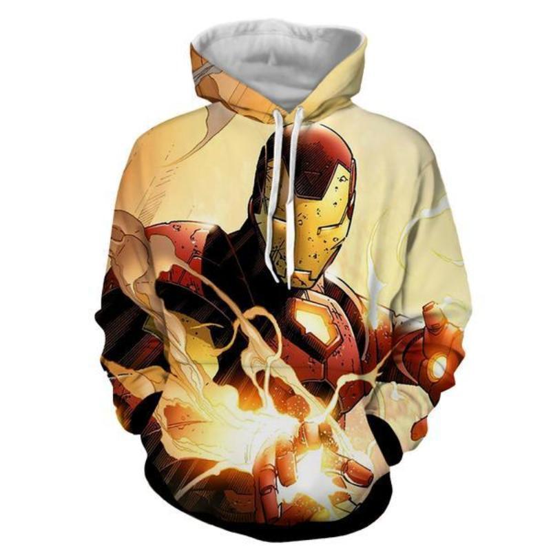 Iron Man No Mercy 3D Printed Iron Man Hoodie