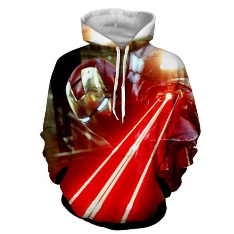 Iron Man Red Yellow 3D Printed Iron Man Hoodie