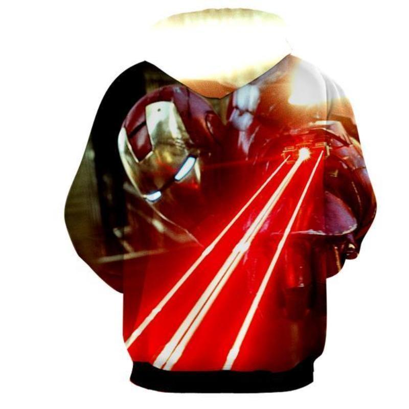 Iron Man Red Yellow 3D Printed Iron Man Hoodie