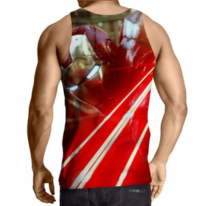 Iron Man Red Yellow 3D Printed Iron Man Tank Top
