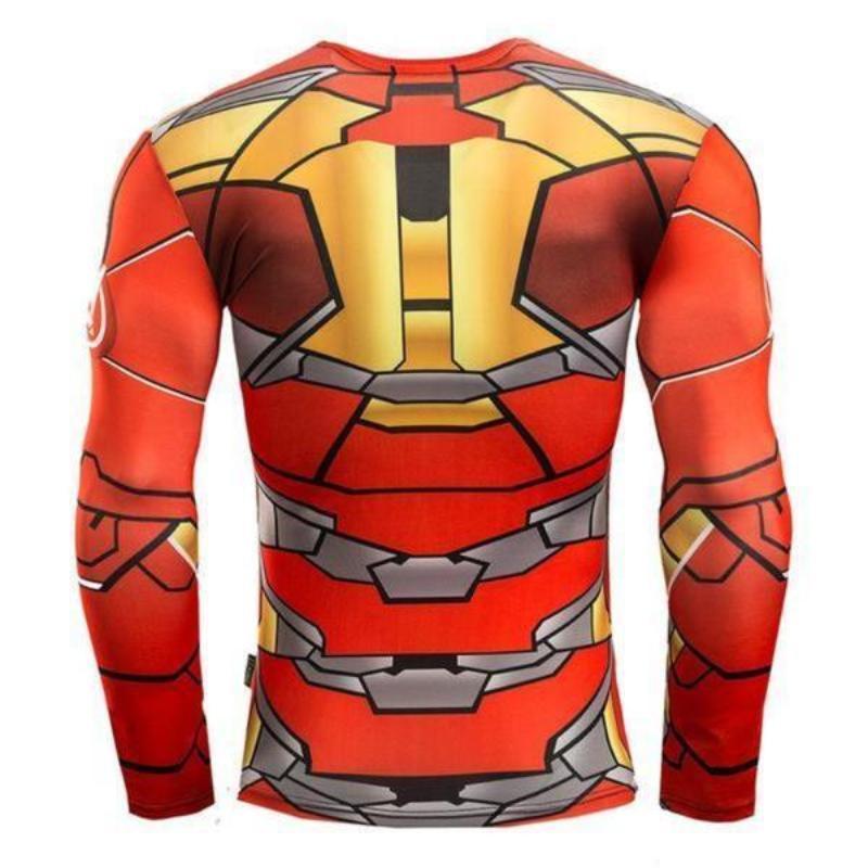 Iron Man Shirt 3D Printed Vintage Iron man Long Sleeve Shirt