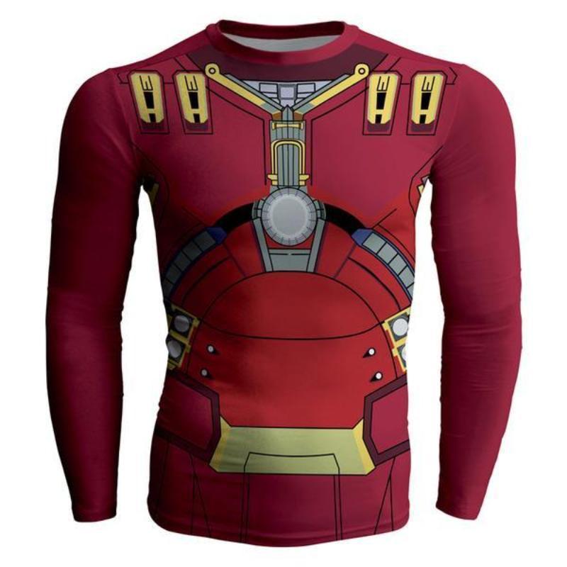 Iron Man Shirt Cool Red 3D Printed Iron man Long Sleeve Shirt