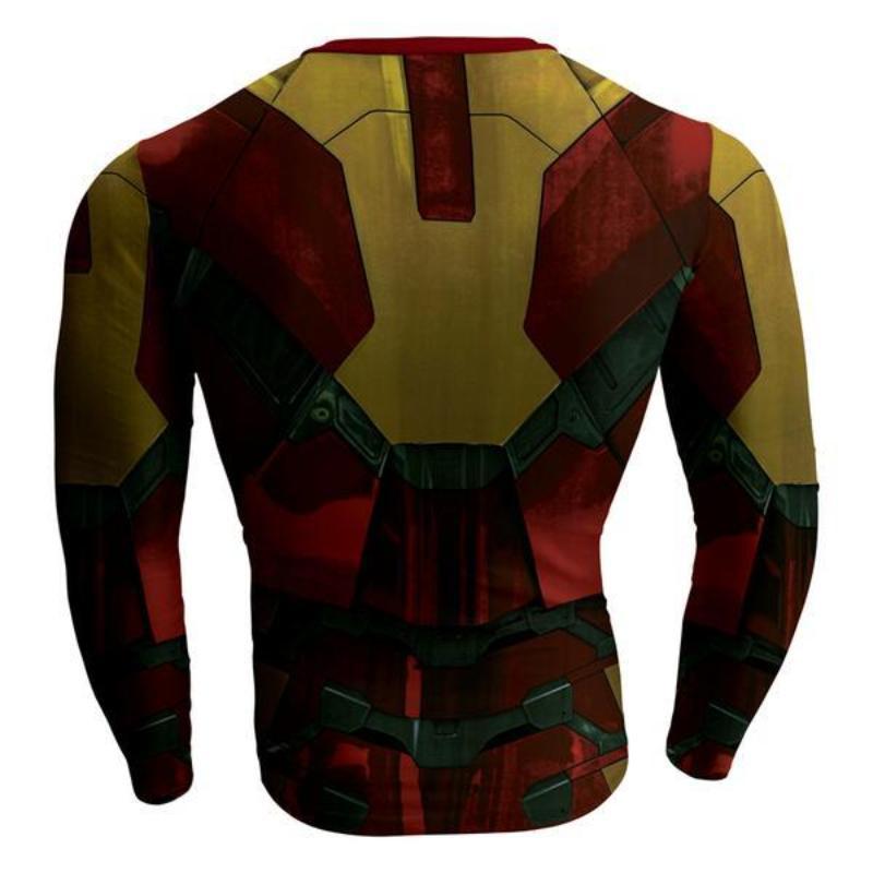 Iron Man Shirt Costume 3D Printed Iron man Long Sleeve Shirt