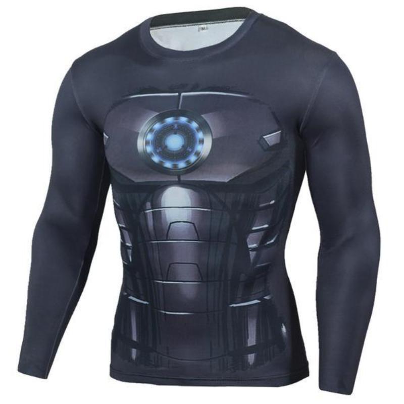 Iron ManFuturistic 3D Printed Long Sleeve Shirt
