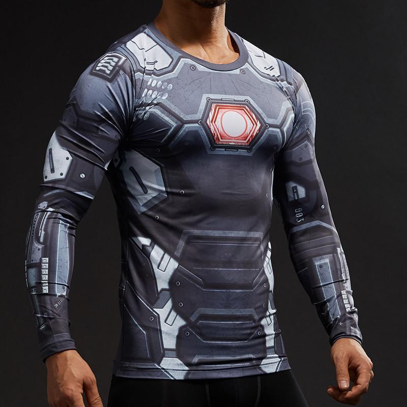 Iron Man Shirt Hero 3D Printed Iron man Long Sleeve Shirt