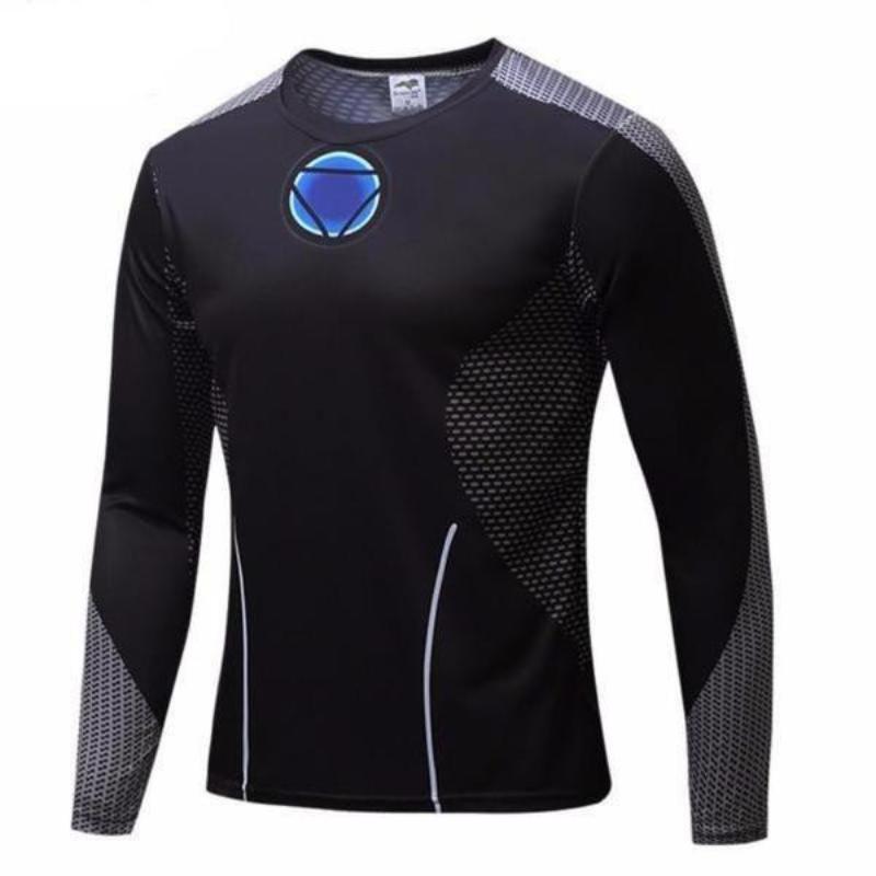 Iron Man Shirt Vintage 3D Printed Iron man Long Sleeve Shirt