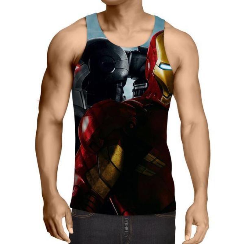 Iron Man United We Rise 3D Printed Iron Man Tank Top