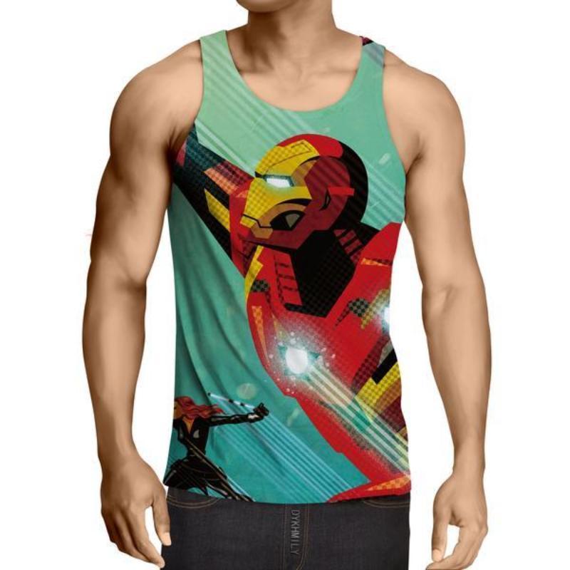 Iron Man Victory Is Ours 3D Printed Iron Man Tank Top