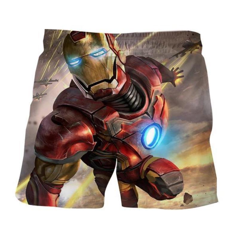 Iron Man White & Orange 3D Printed Iron Man Short