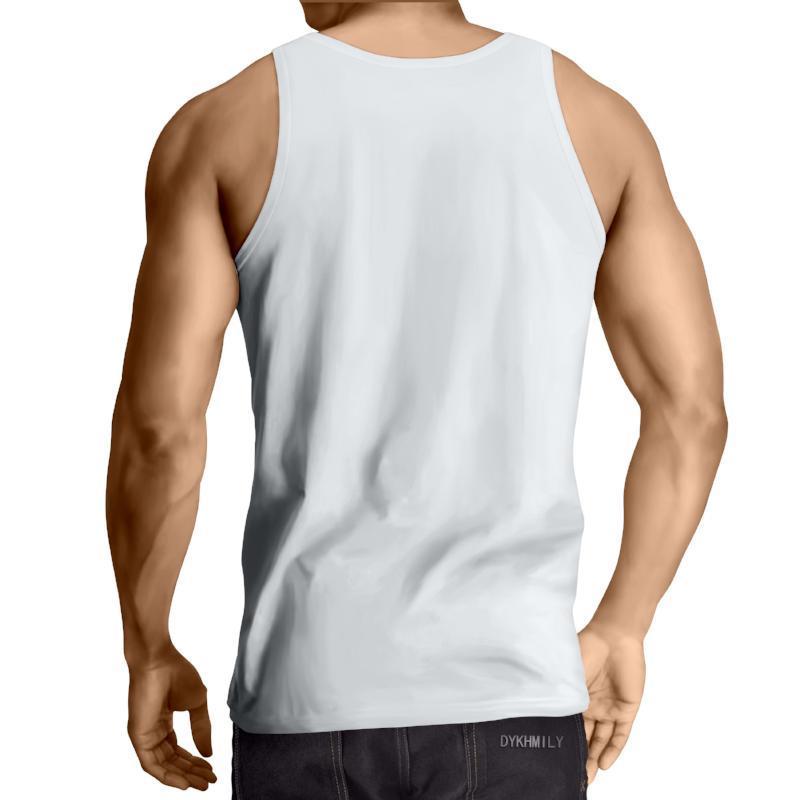 Iron Man White & Red 3D Printed Iron Man Tank Top