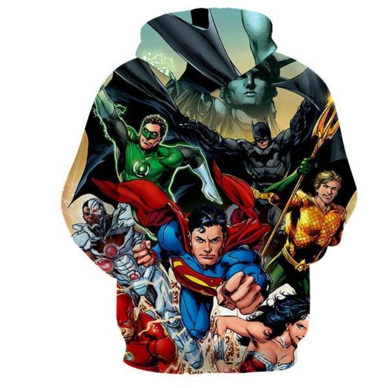 Justice League All Hero 3D Printed Justice League Hoodie