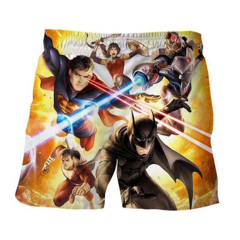Justice League All Heroes 3D Printed Justice League Shorts