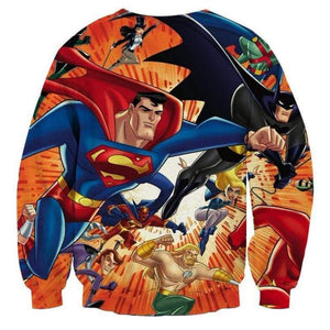 Justice League Red 3D Printed Justice League Sweatshirt