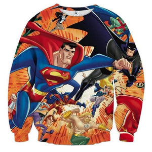 Justice League Red 3D Printed Justice League Sweatshirt