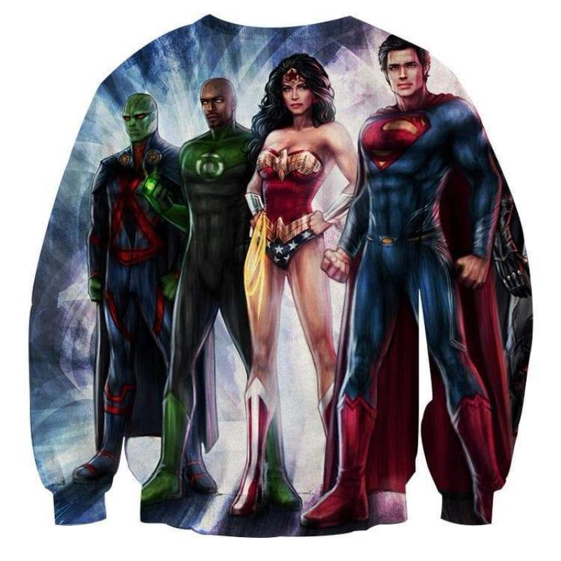 Justice League Super hero 3D Printed Justice League Sweatshirt