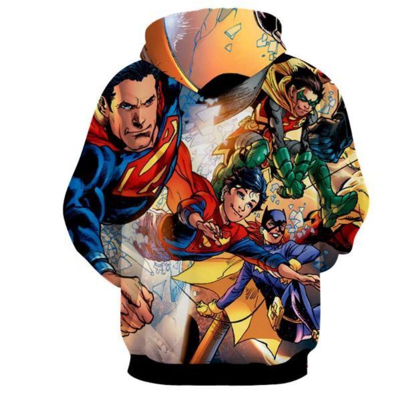Justice League Super heroes 3D Printed Justice League Hoodie