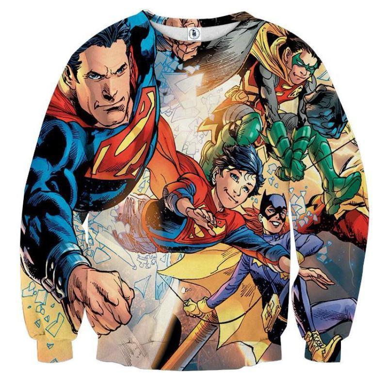 Justice League Super heroes 3D Printed Justice League Sweatshirt