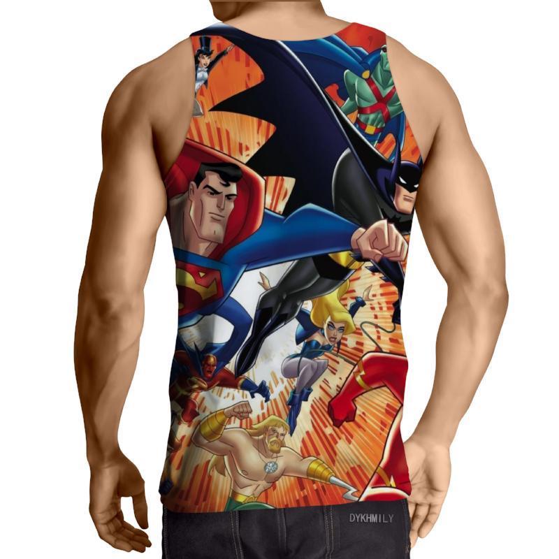 Justice League Superman 3D Printed Superman Tank Top