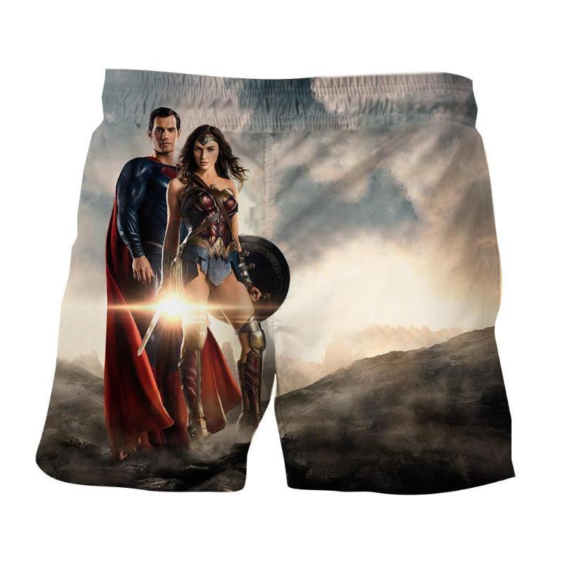 Justice League: Superman & Wonder Woman Shorts 3D Printed