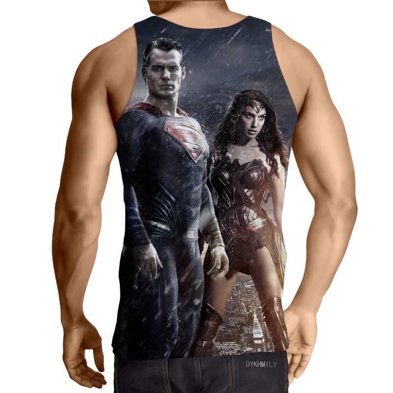 Justice League Wonder woman 3D Printed Justice League Tank Top