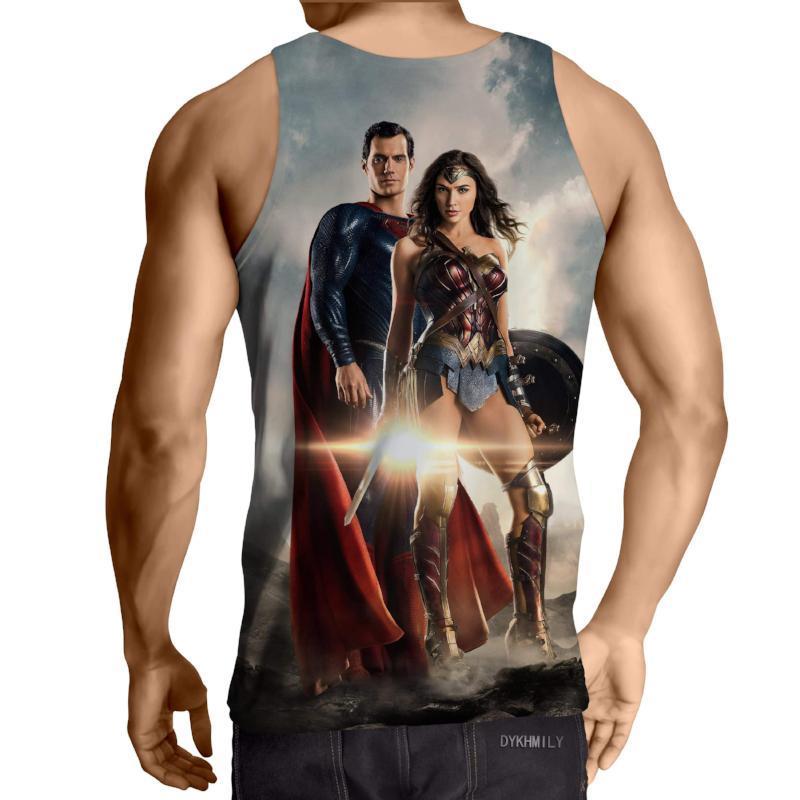 Justice league Wonder Woman 3D Printed Wonder Woman Tank Top