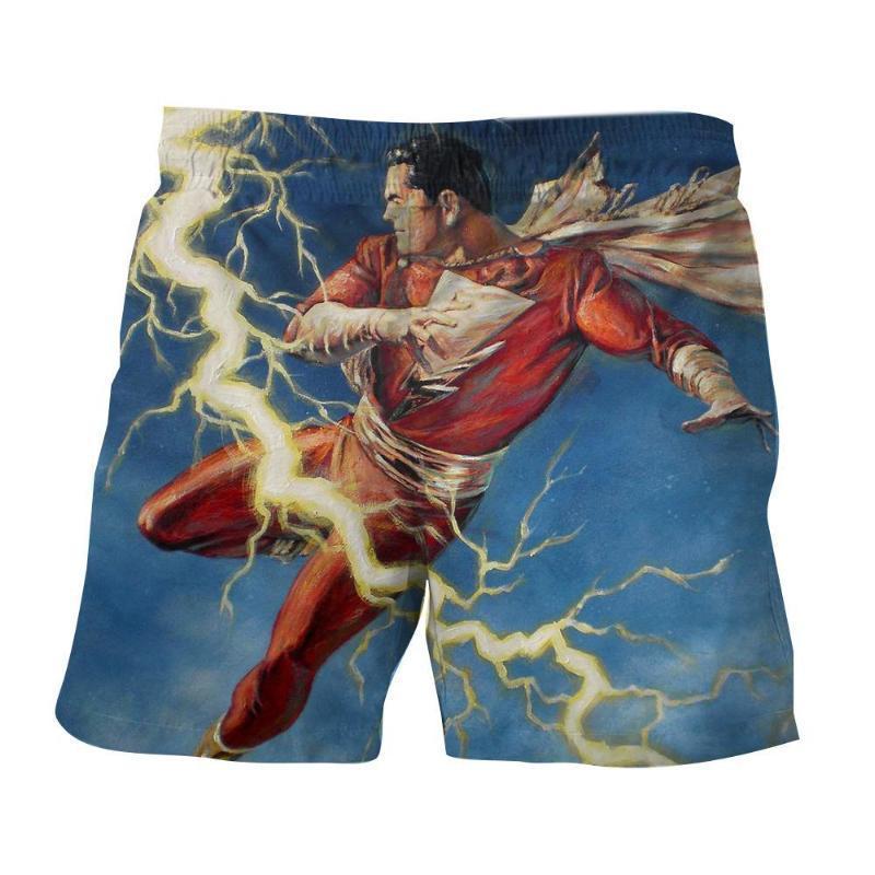 Kicking Shazam 3D Printed Shazam Shorts
