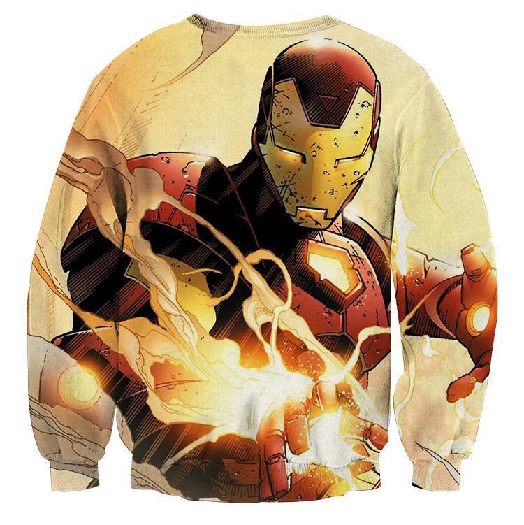 Kill Them All 3D Printed Iron Man Sweatshirt