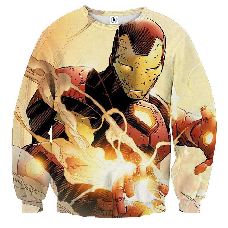 Kill Them All 3D Printed Iron Man Sweatshirt