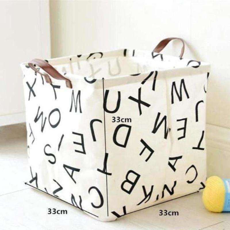 Lettered Nursery Storage Laundry Basket