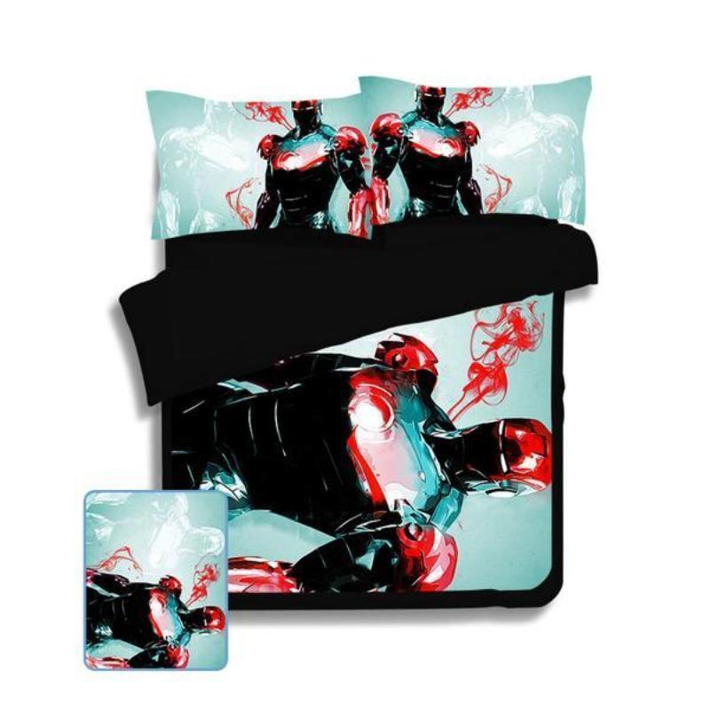 Iron Man Art Bed Set