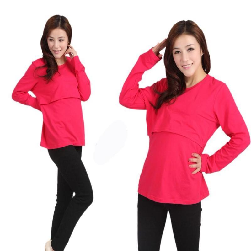 Long Sleeve Maternity/Nursing T-shirt