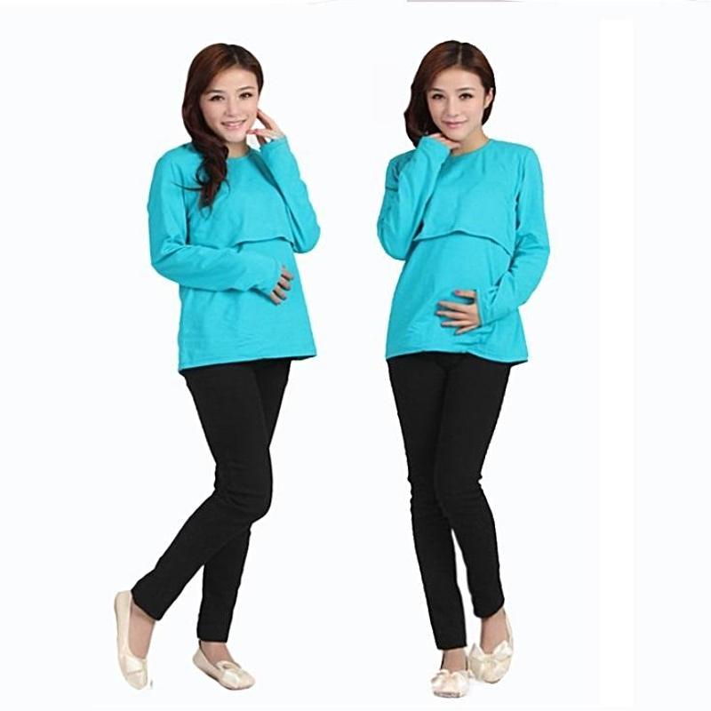 Long Sleeve Maternity/Nursing T-shirt