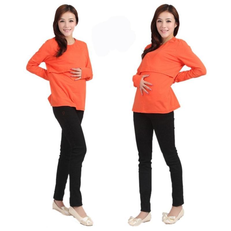 Long Sleeve Maternity/Nursing T-shirt