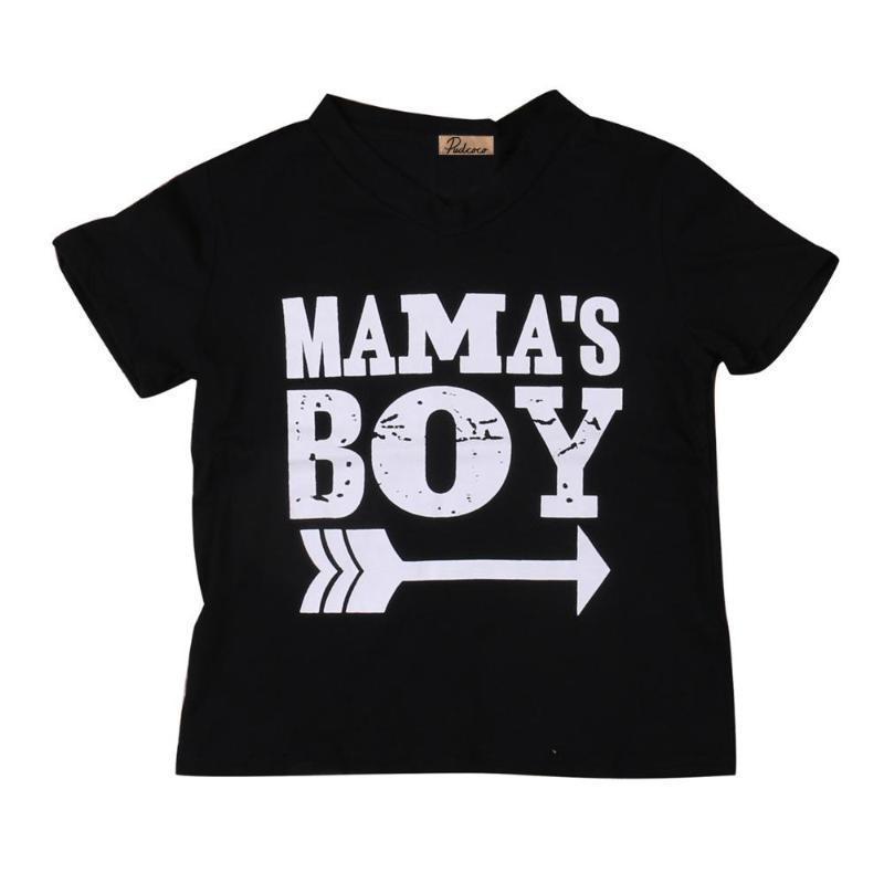 ‘Mama’s Boy’ Black T-shirt Baby Clothes